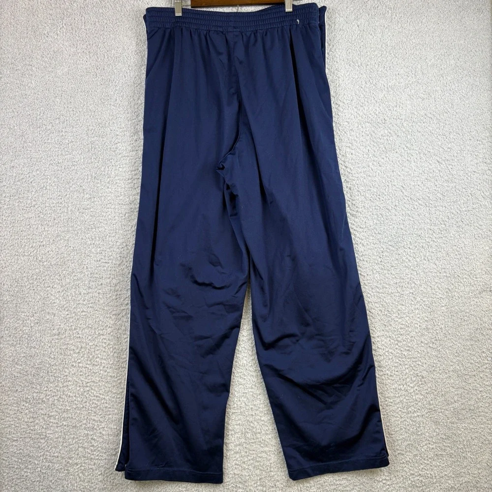 Vintage Nike Pants Mens XL Navy Blue Tearaway Snap Basketball Warm Up Y2K Faded